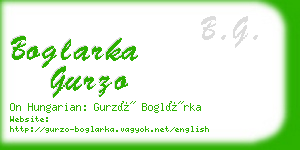 boglarka gurzo business card